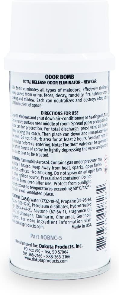 5oz. Odor Bomb Car Odor Eliminator - New Car Scent