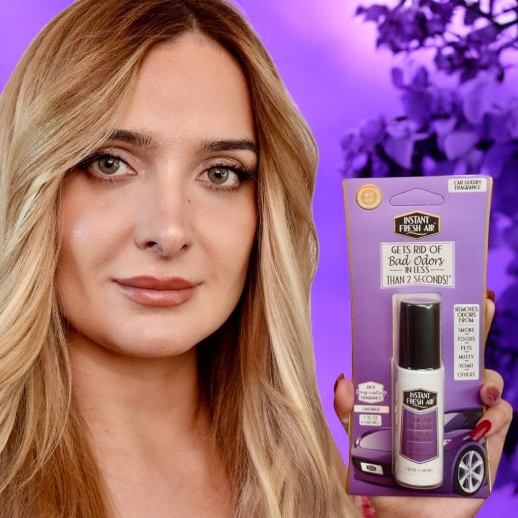 2-Pack: Dual-Action CAR AIR Freshener Lavender - Instantly