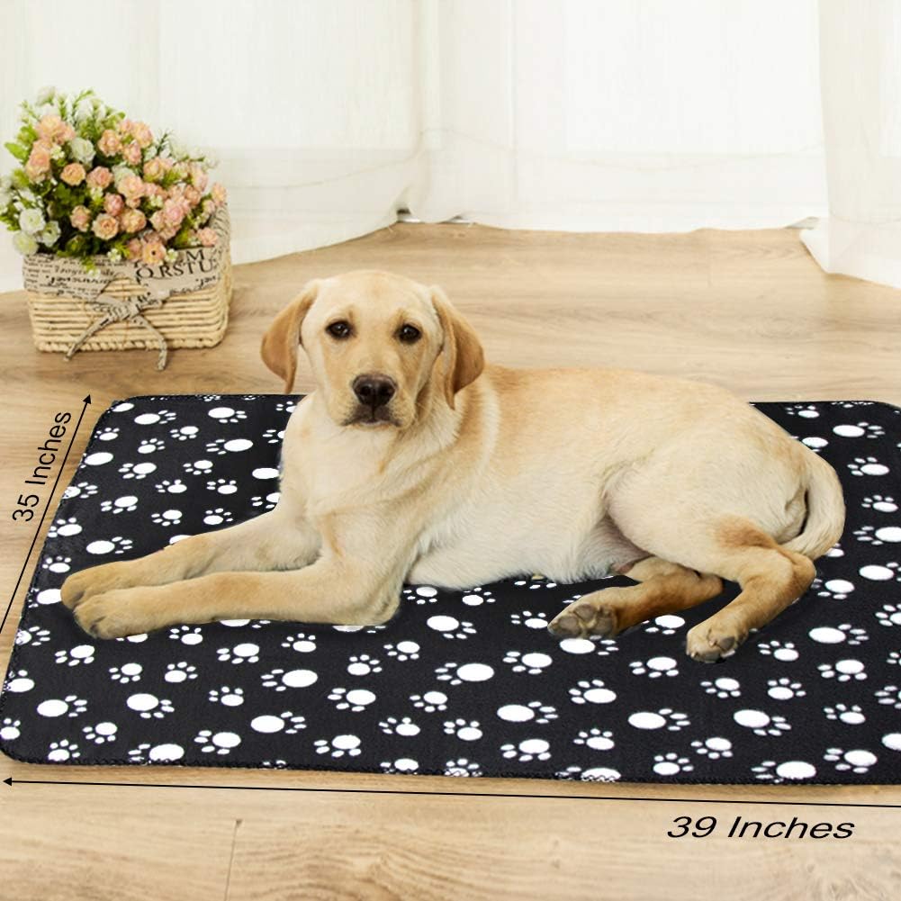 Dog Blankets for Small Dogs, 6 Pack Puppy Blanket Cute Paw
