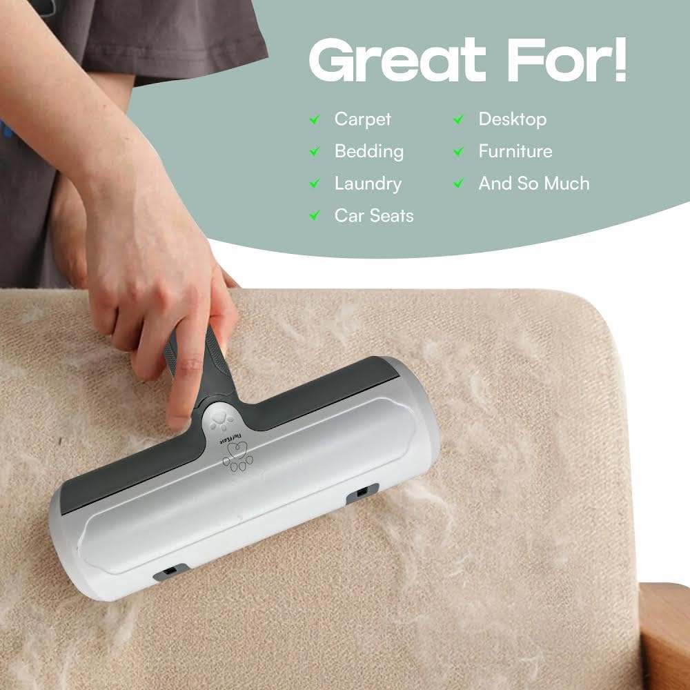 Pet Hair Remover and Reusable Lint Roller - Cat and Dog