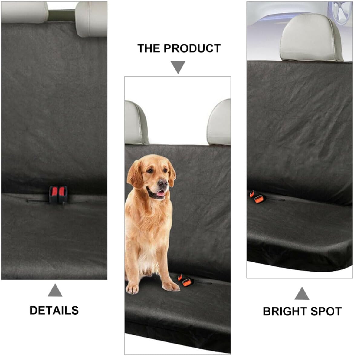 Universal Car Back Seat Cover and Pet Protector, 600d