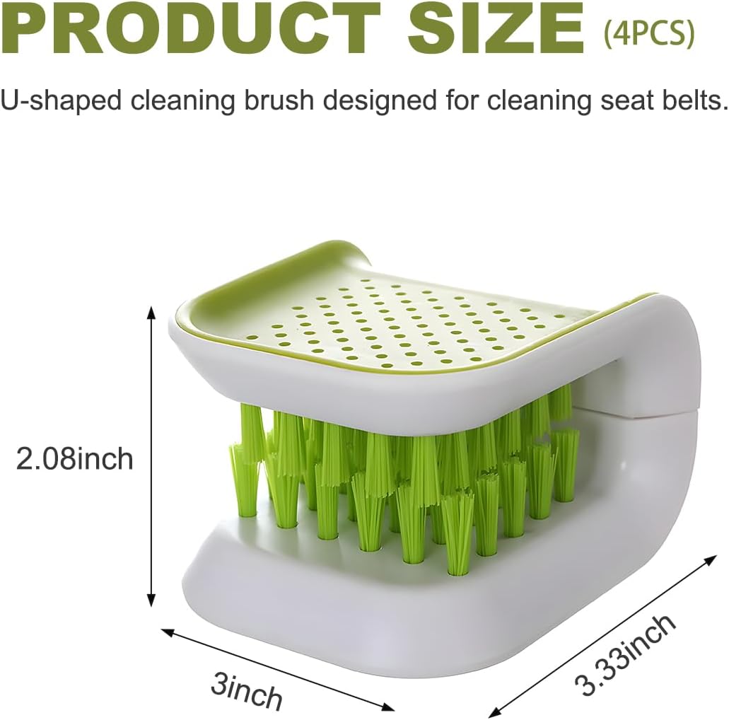 Car Seat Belt Cleaning Brush, U-Shaped Auto Interior