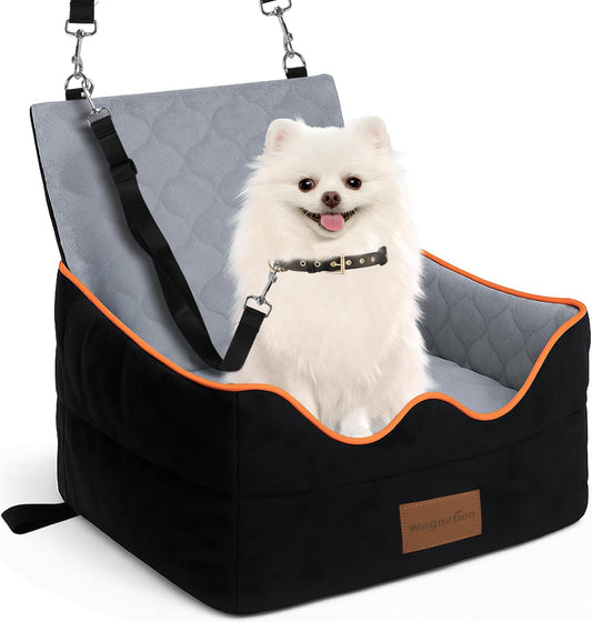 Dog Car Seat for Small/Medium Dogs Under 35lbs, Pet Booster