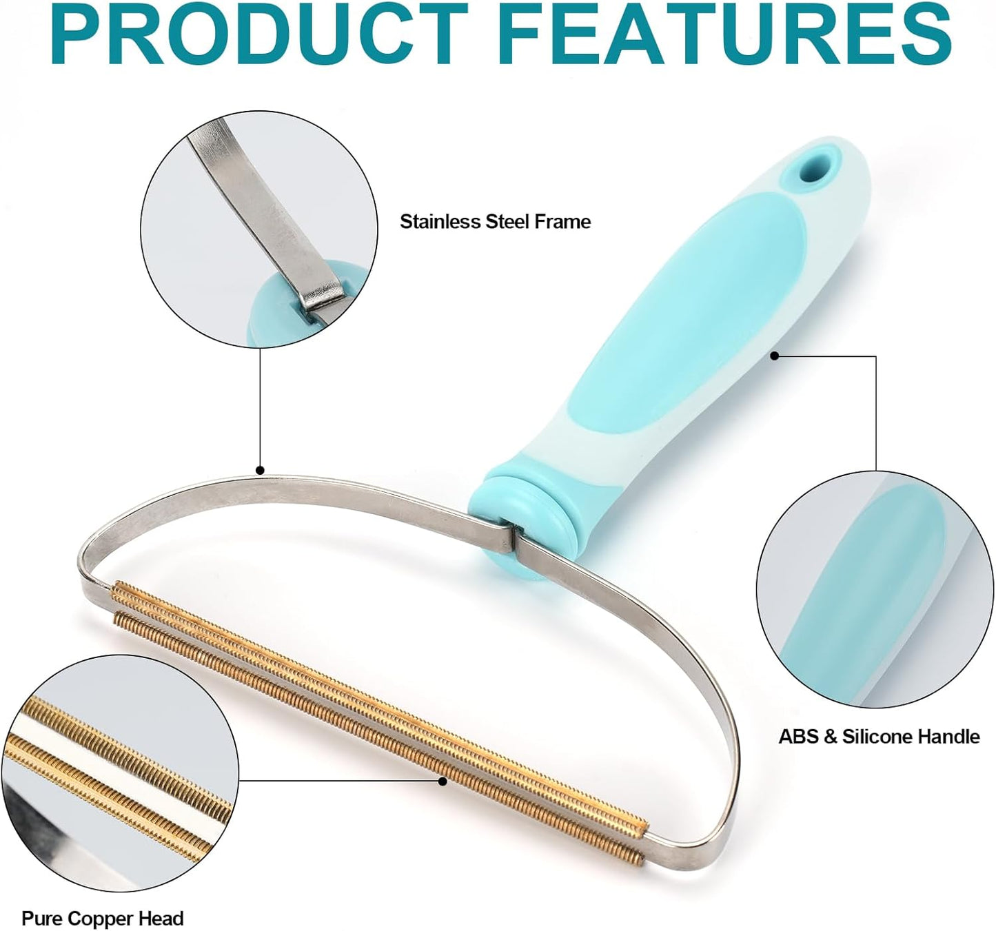 Pet Hair Removal Tool, Dog Cat Deep Cleaning Fur Removers