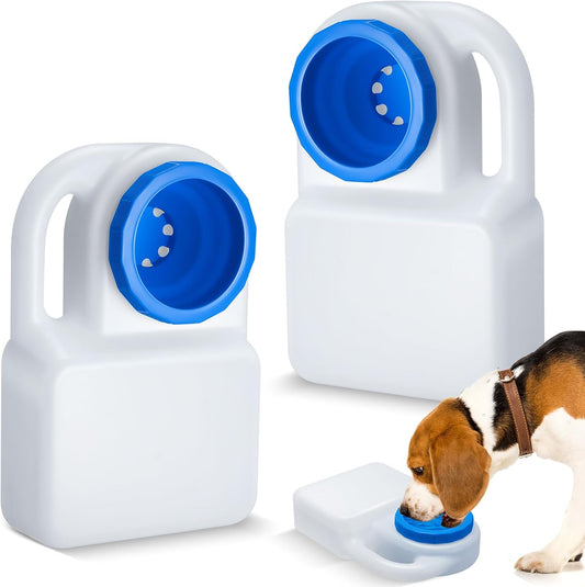 Ziliny 2 Pcs 3 Quart No Spill Portable Dog Travel Water Bowl Pet Water Bowl for Pet Dispenser for Small Large Dogs Cats Camping Hiking Trips Car RV Boat Road Mess-Free Design