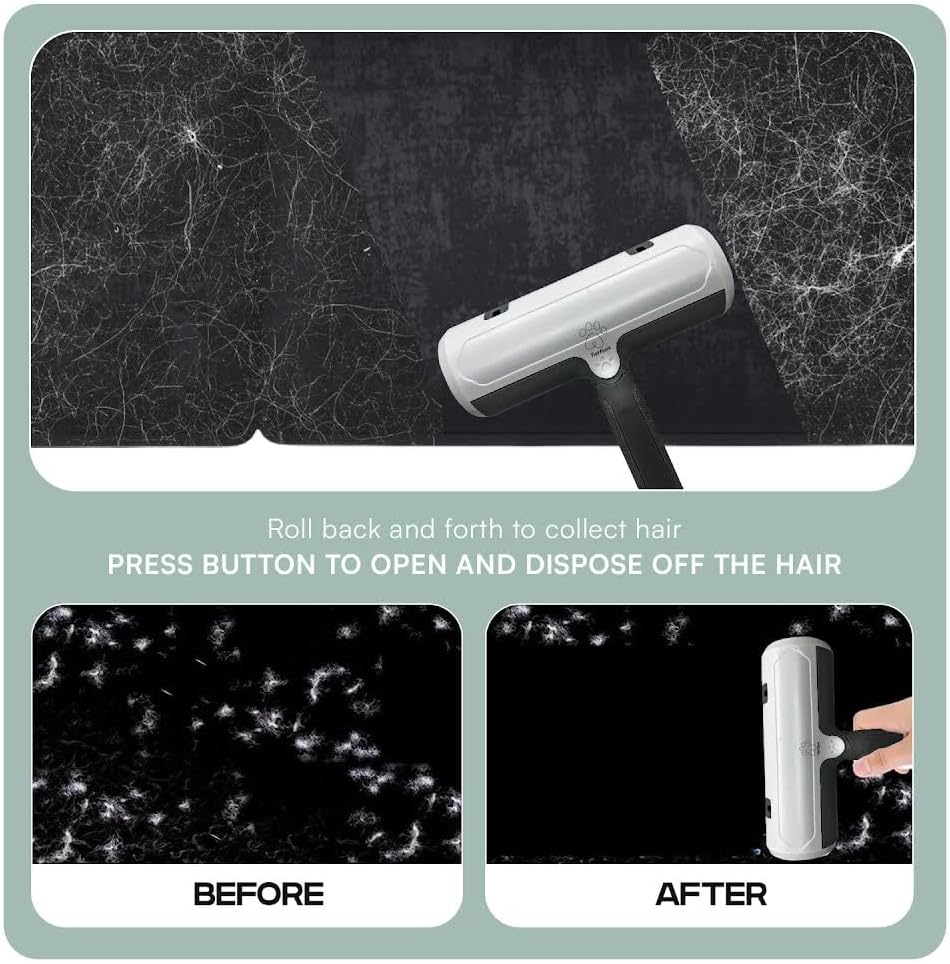 Pet Hair Remover and Reusable Lint Roller - Cat and Dog
