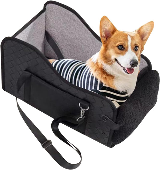 Pet Car Seat Carrier, Under 14lbs Dog Cushion Bed, Foldable