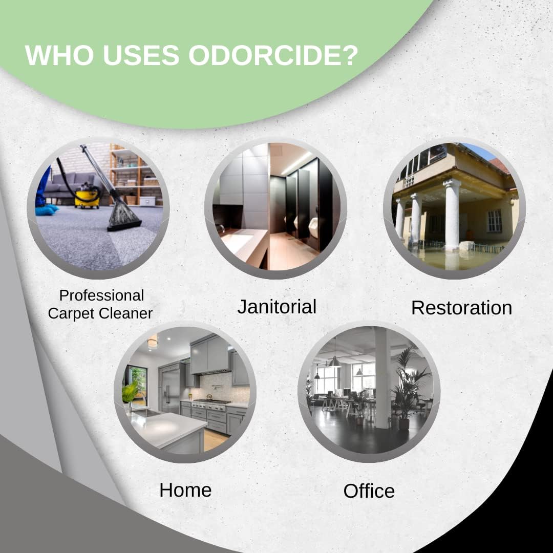 Odorcide Odor Eliminator Concentrate: Odor Eliminator for Strong Odor on Carpets, Hardwood & More - Smoke, Sweat & Pet Odor Eliminator for Home w/Non-Enzymatic Formula - Fresh Scent - 16 oz