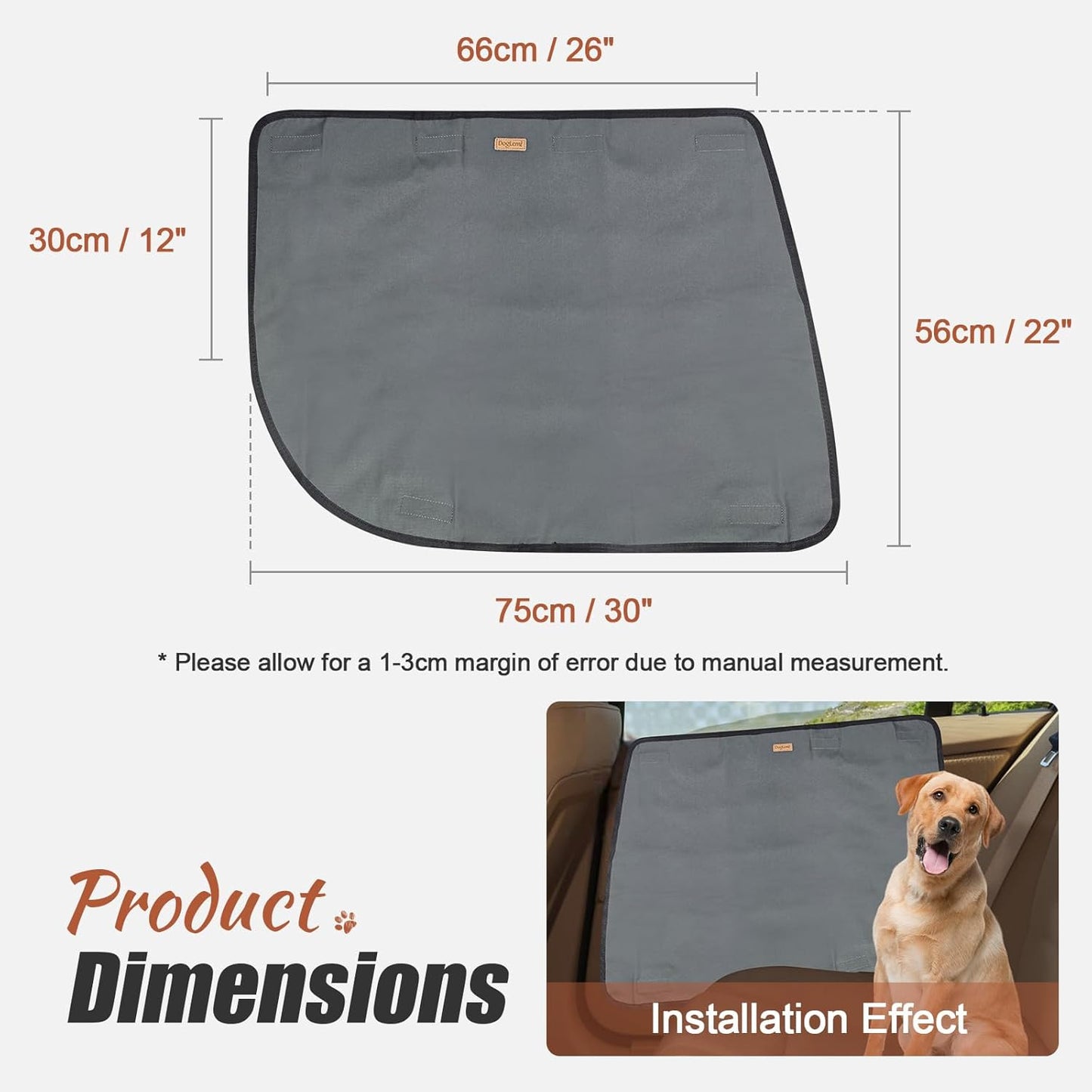 2 Pack Dog Car Door Protector Anti-Scratching Waterproof