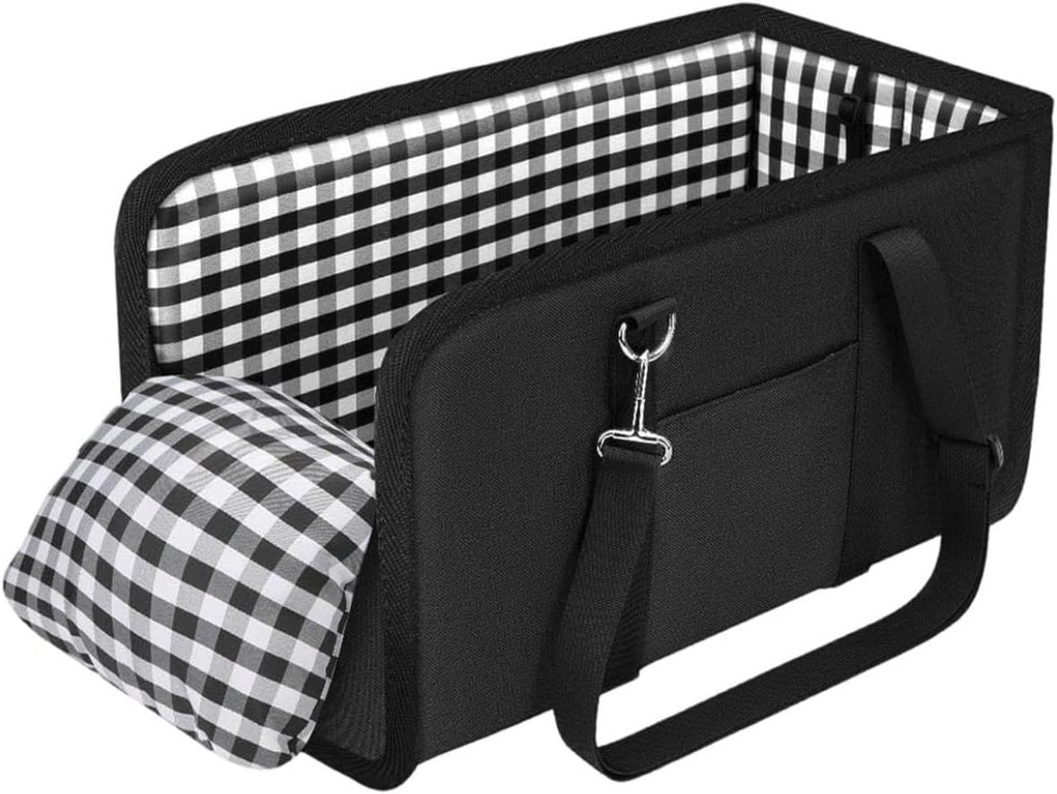 Center Console Dog Car Seat for Small Pets, Sturdy Armrest