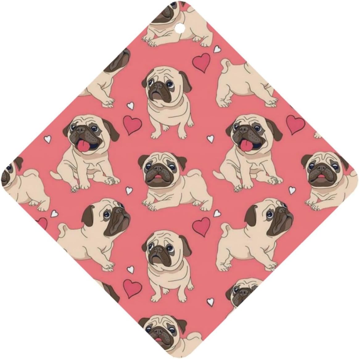 Printed Paper Car Air Freshener Lavender Scented Hanging