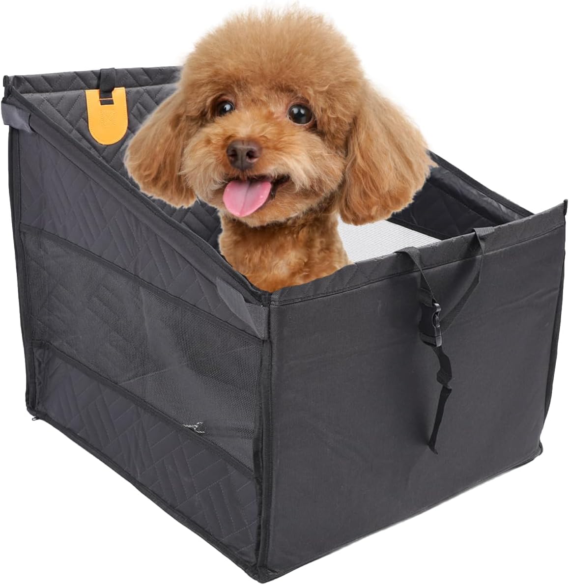Pet Car Seat for Small Medium Dogs, Oxford Fabric, Black