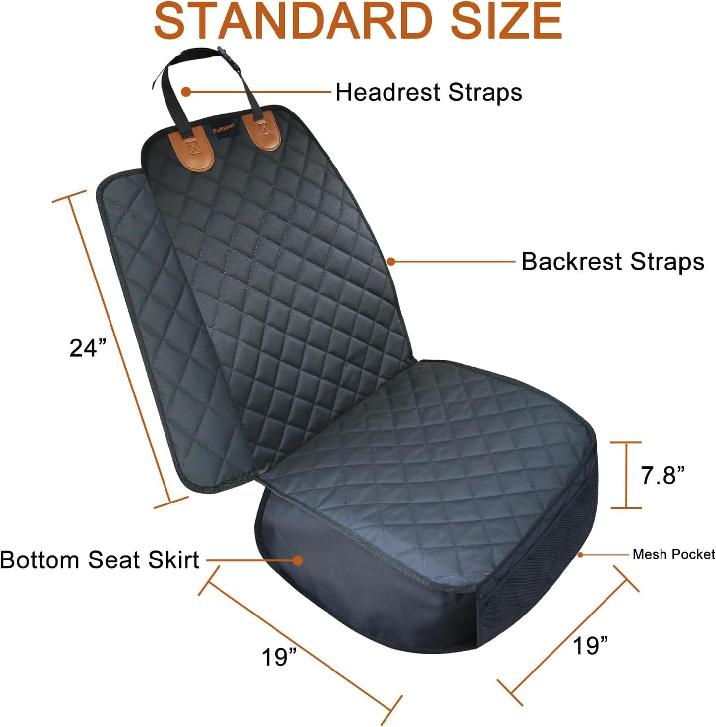 Front Seat Cover for Dogs 2PK Car Seat Covers Front Seats
