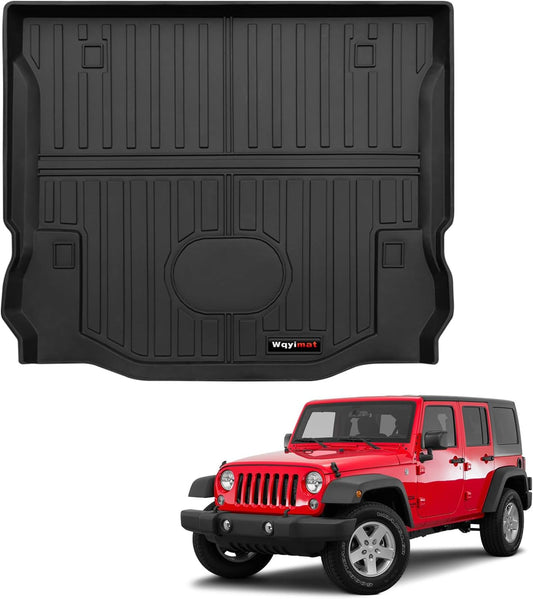 Custom for 2007-2018 Jeep Wrangler JK 4 Door Cargo Mats