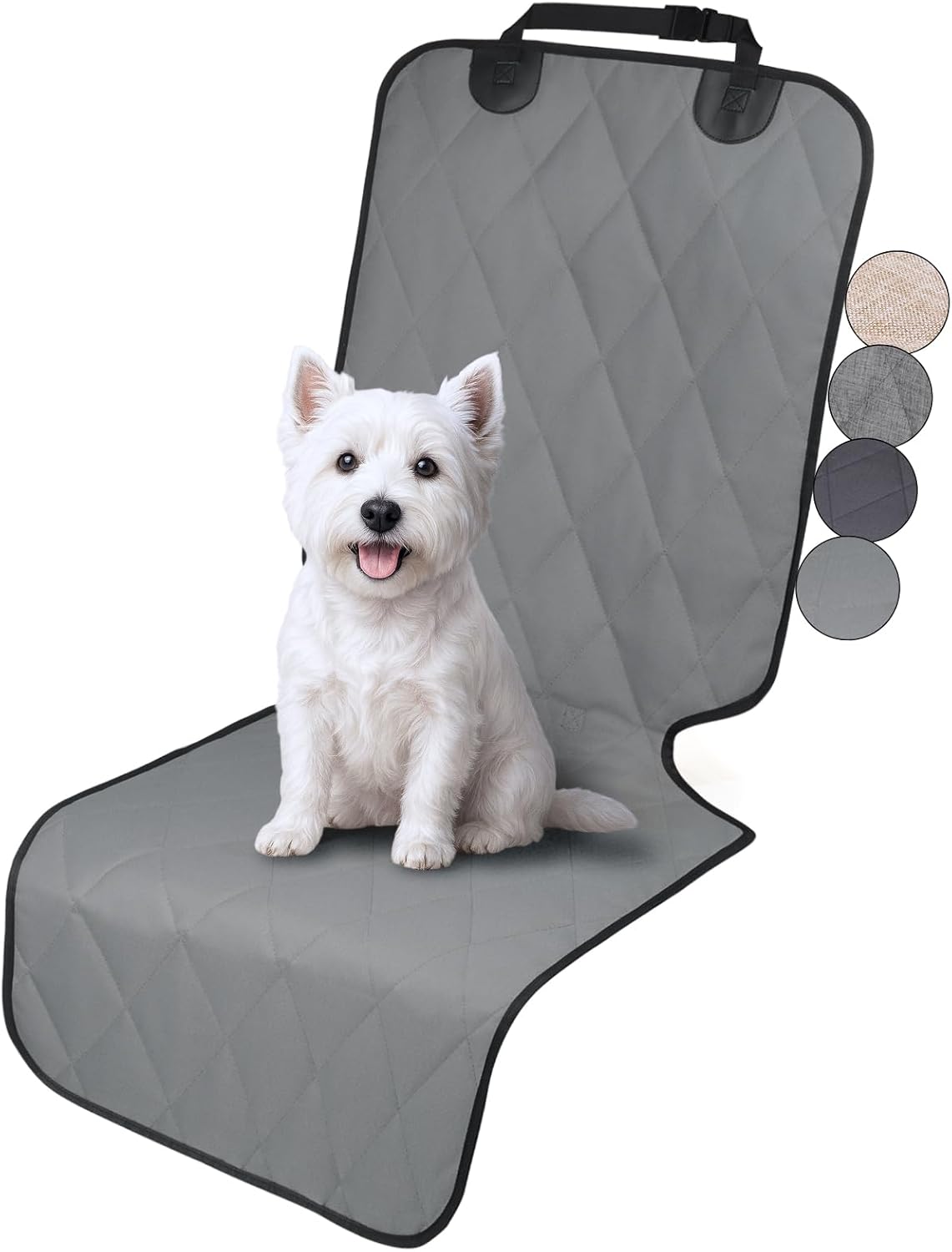 Front Dog Seat Covers, 1PACK No-Skirt Design Quilted &