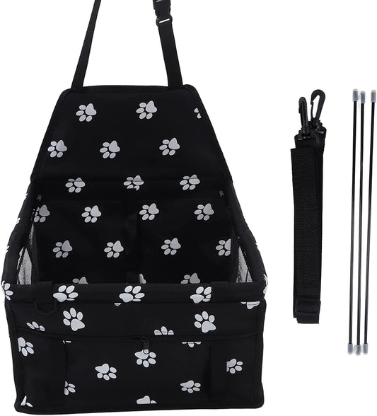 Pet Car Seat with Safety Leash, Dog Car Basket for Puppy