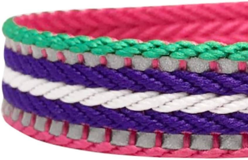 6 Colors 3M Reflective Multi-Colored Stripe Adjustable Dog