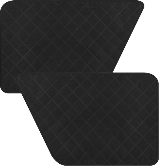 2Pcs Dog Car Seat Cover for Back Seat, Hard Bottom Car Seat