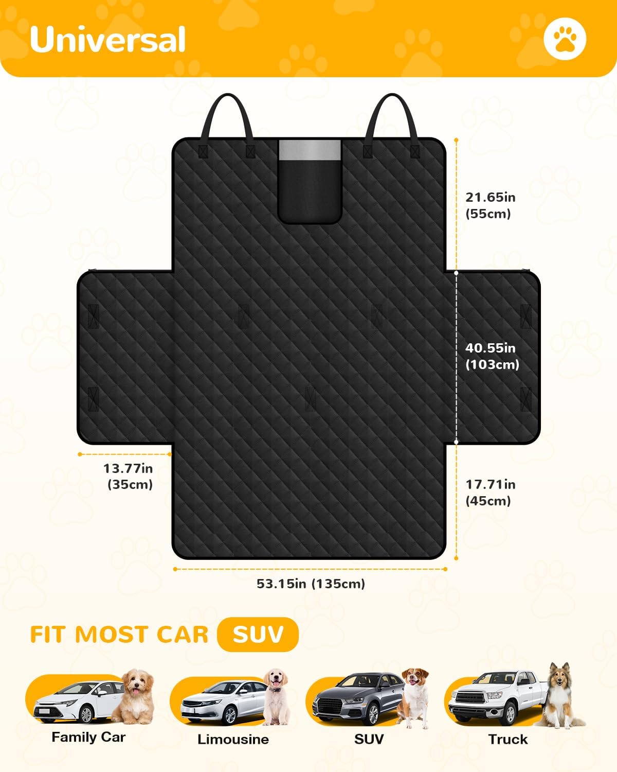 SUV Cargo Liner for Dogs, Waterproof Dog Trunk Mat