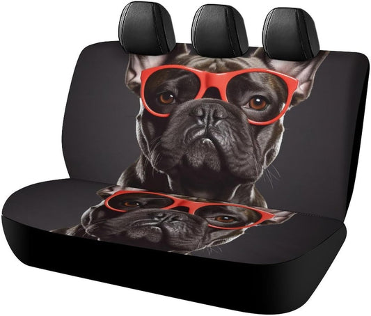 French Bulldog Dog Car Seat Covers Waterproof Truck Back