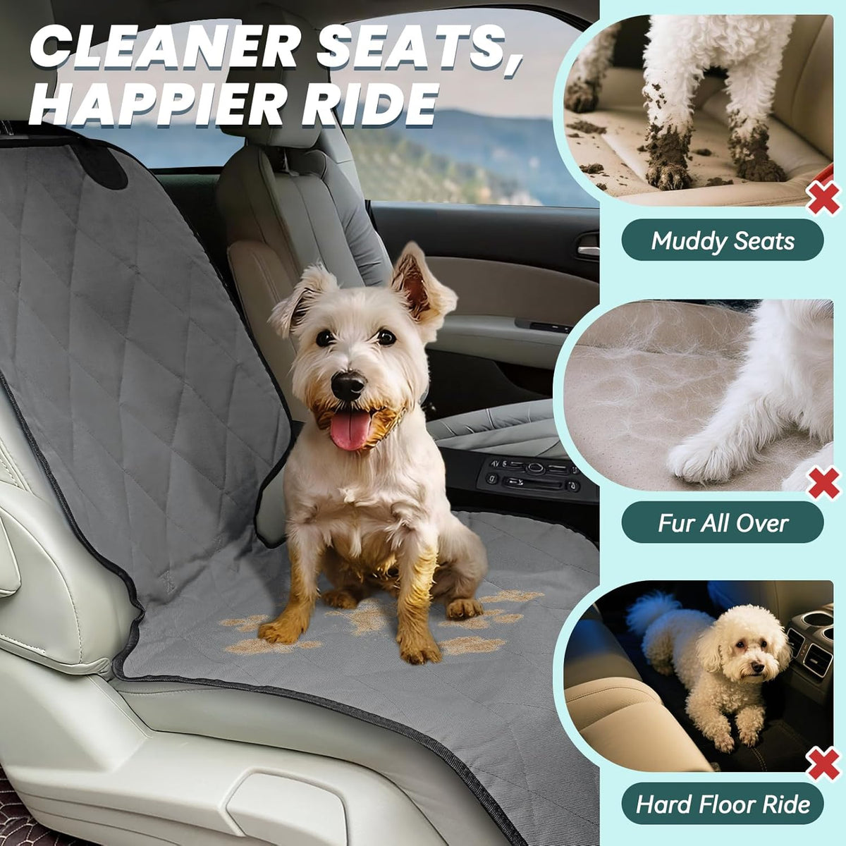 Dog Front Seat Cover Seatflex Car Seat Protector for Dog