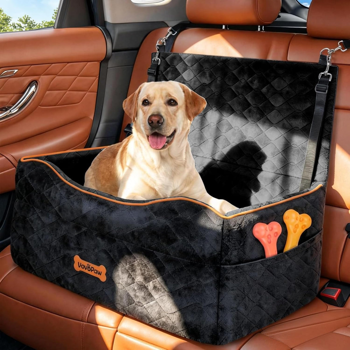 Medium Dog Car Seat, Dog Booster Seat Under 50Lbs or 2