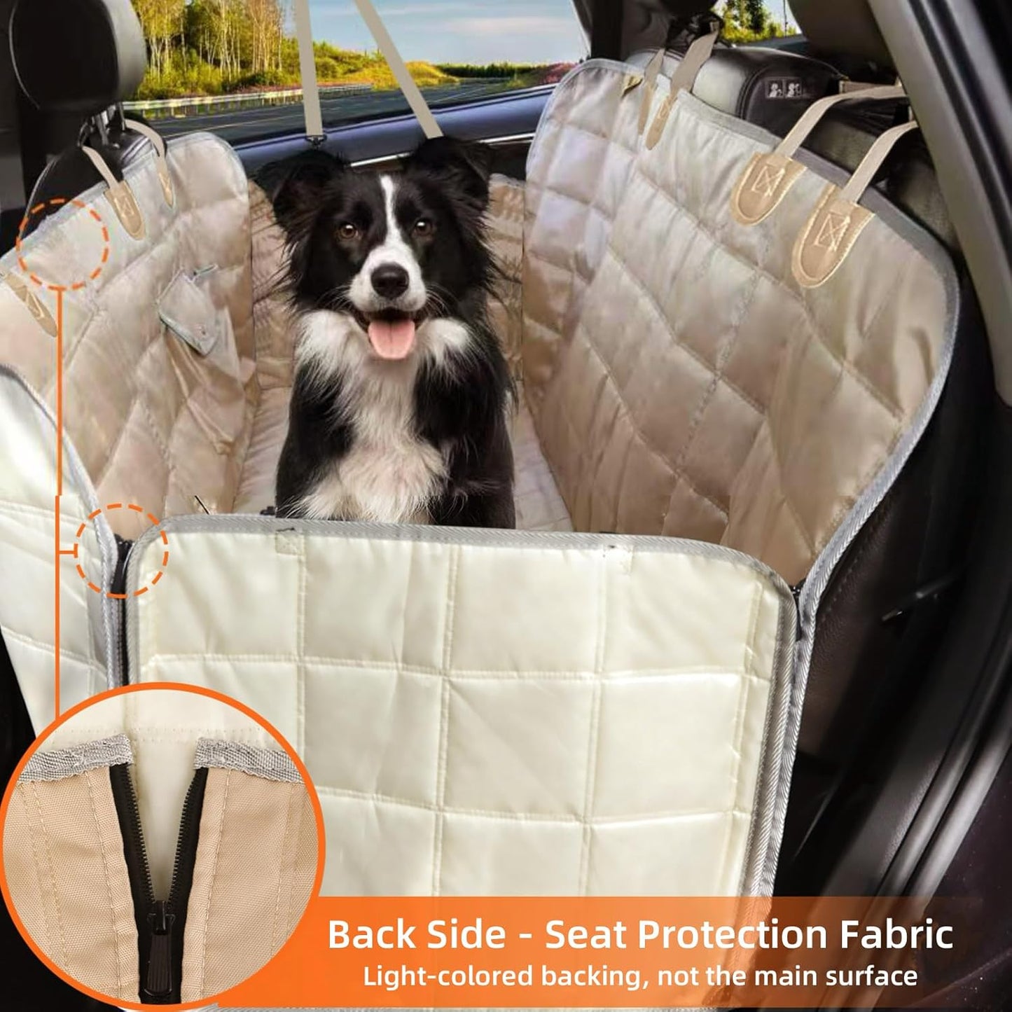 Dog Car Seat Cover for Back Seat Dog Seat Cover Hammock for