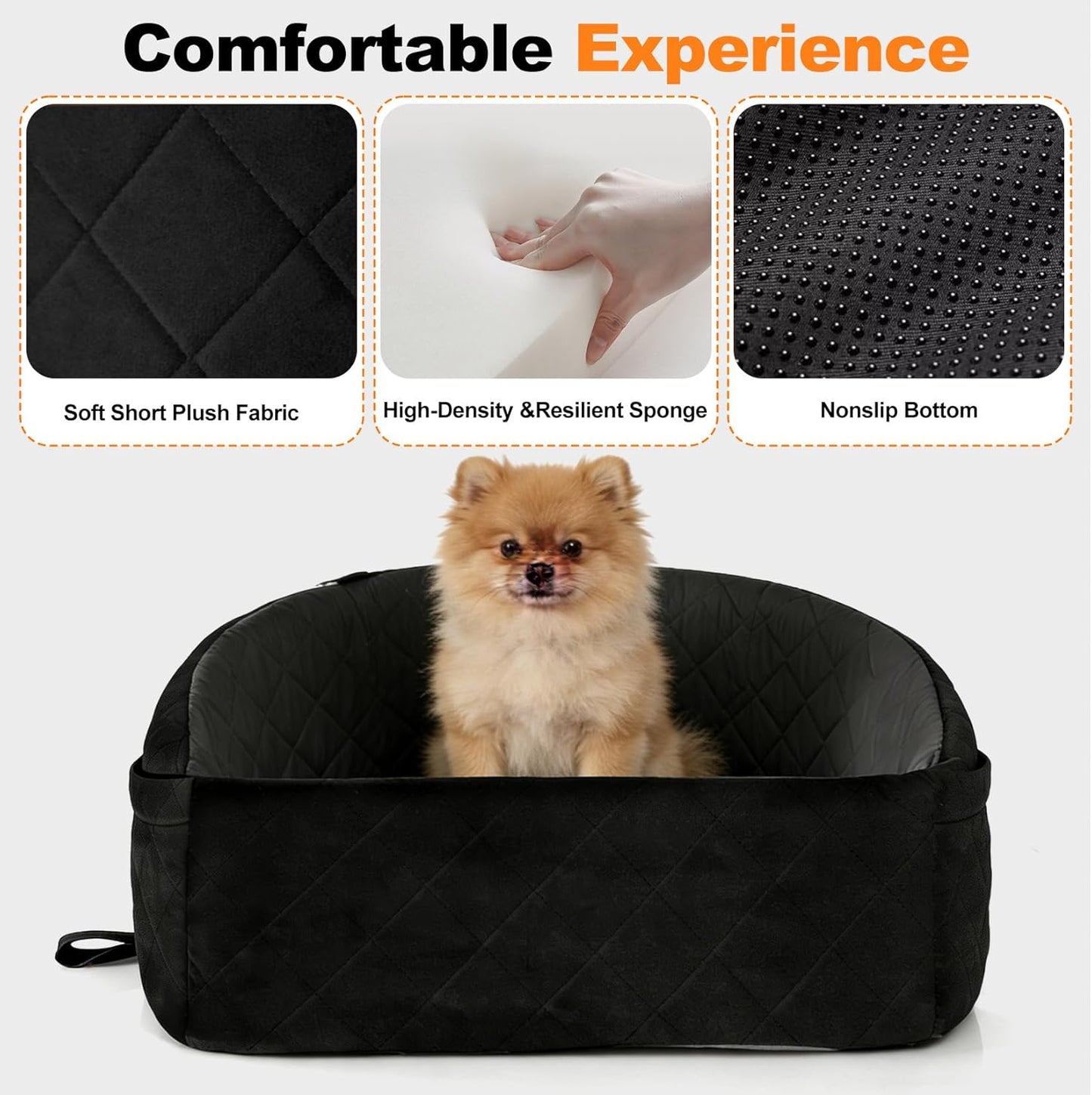 Small Dog Car Seat , Versatile Travel Bed Booster for Front