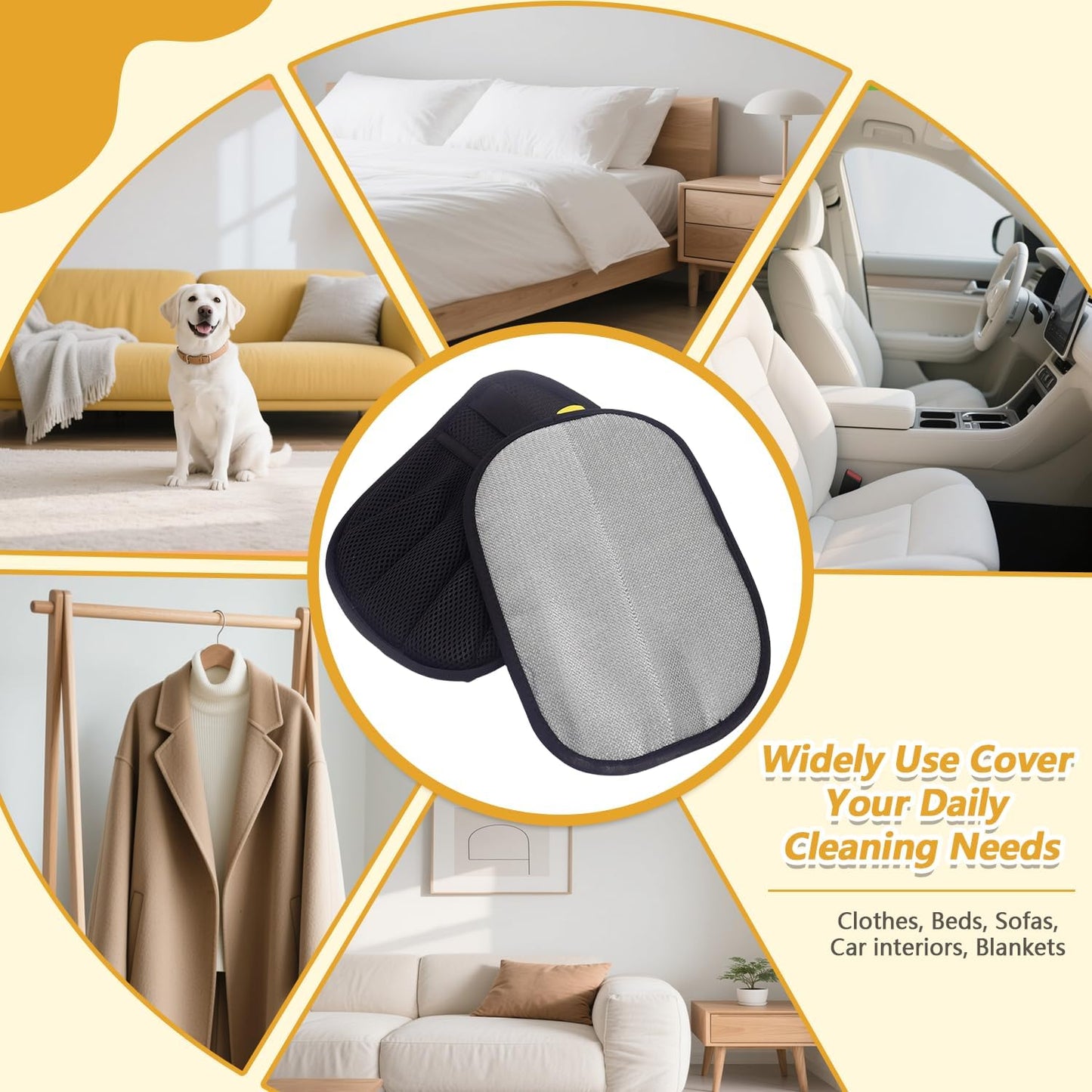 Pet Hair Remover Glove, Pet Hair Remover for Laundry