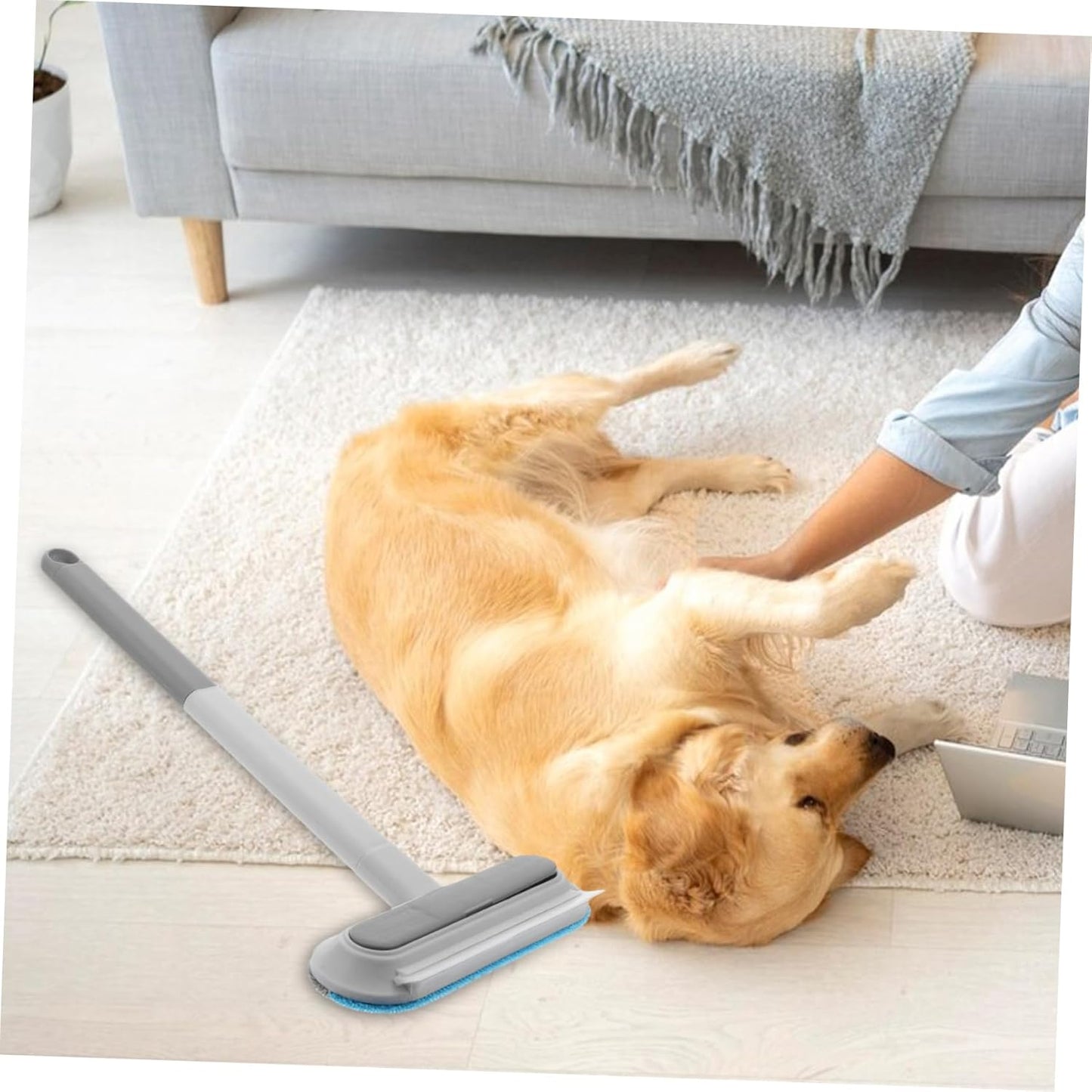 Efficient Pet Hair Remover Tool Double-sided Brush for Car