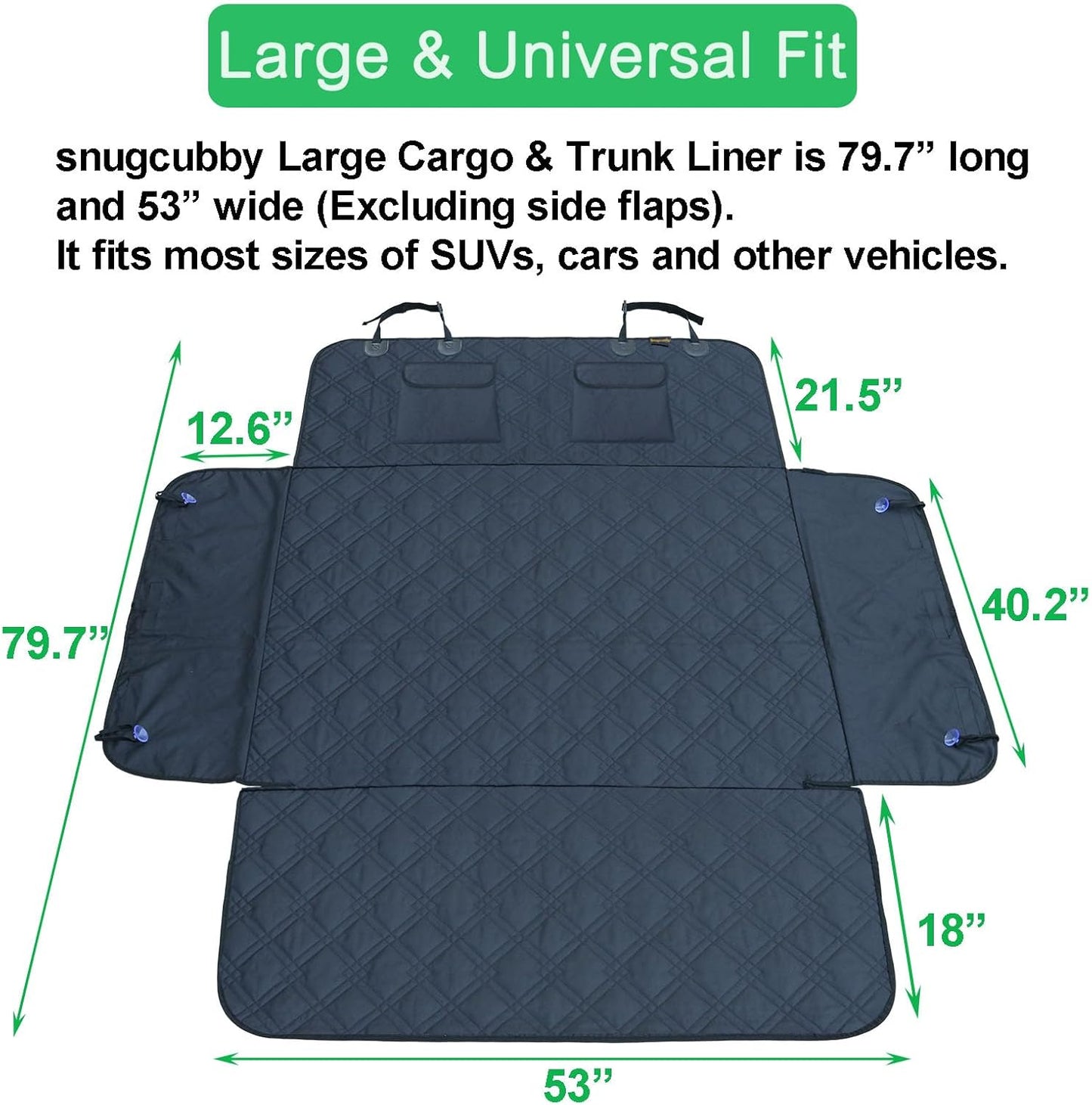 SUV Cargo Liner for Dogs 53x80 Pet Dog Cargo Liner Dog Car