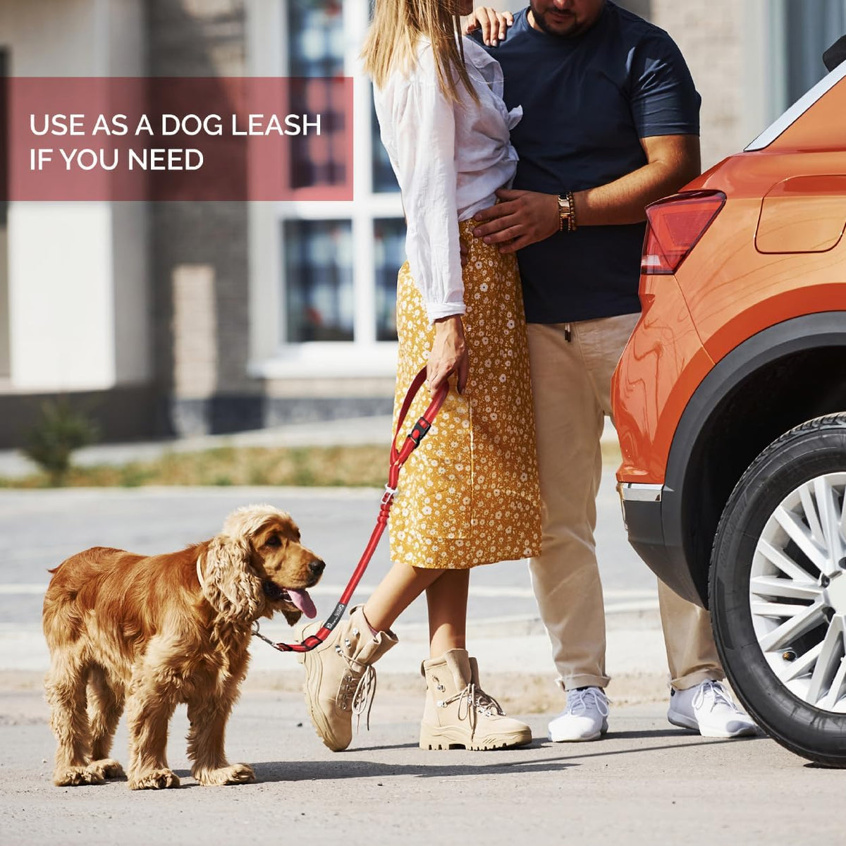 Comfortable Dog Seat Belt Harness for Car - 2-in-1 Leash