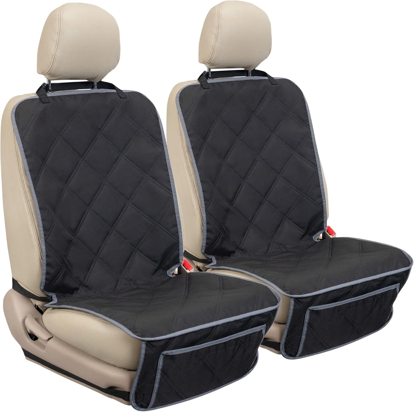 Dog Front Seat Covers for Cars, 2 Pack Waterproof Bucket