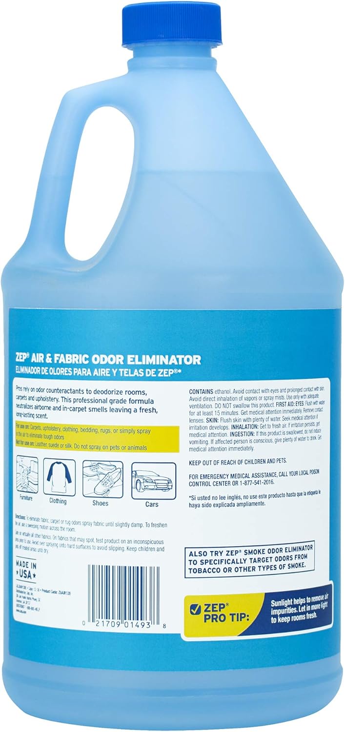 Zep Air and Fabric Odor Eliminator 128 Ounce (1 Gallon) ZUAIR128 - Refresh Your Home, Office and Business