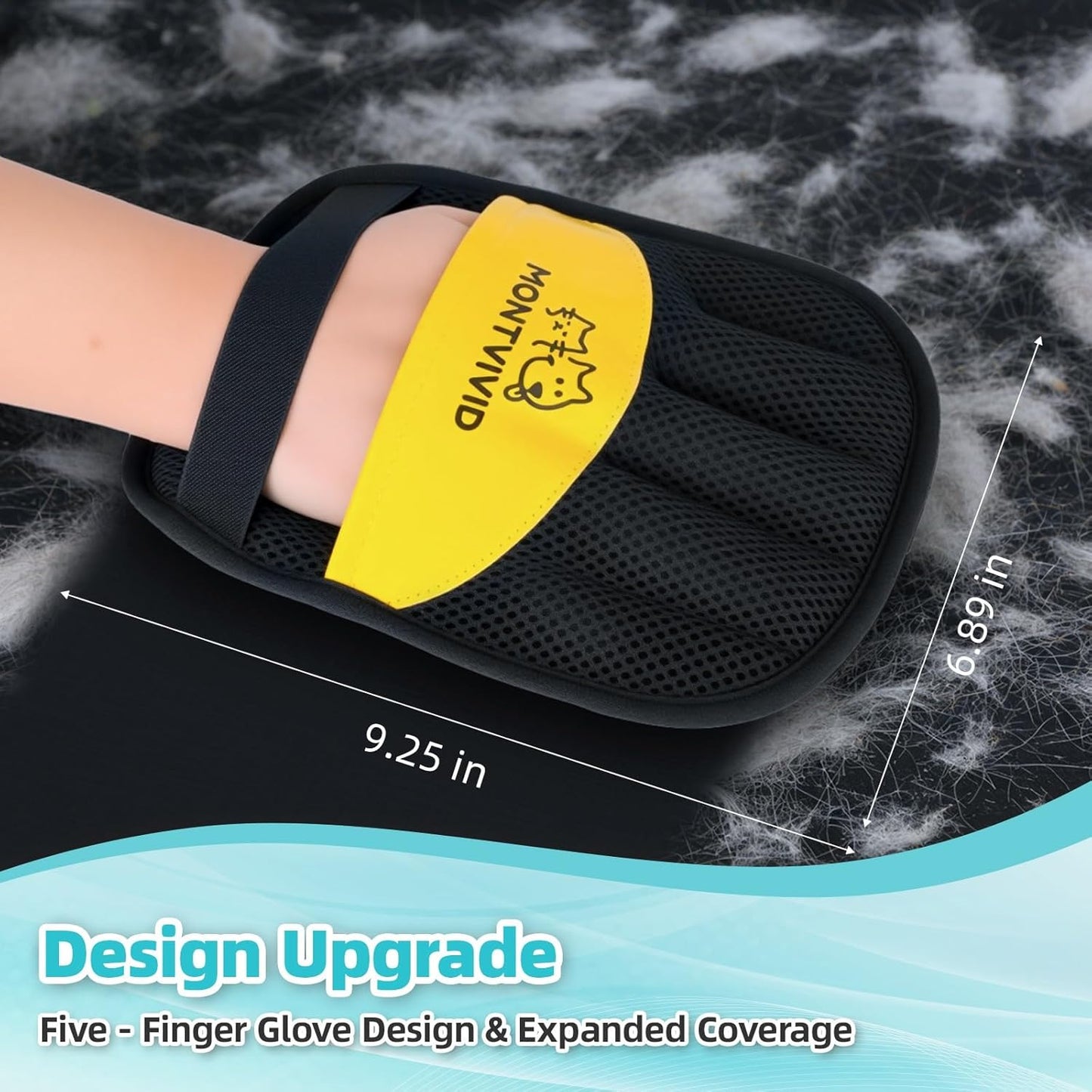 Pet Hair Removal Glove ,Resuable Five-Finger Magic