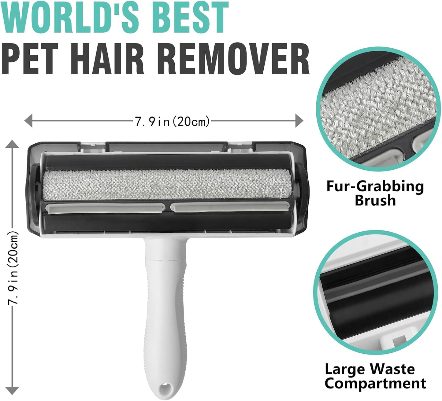 Reusable Lint Roller for Pet Hair – Extra Sticky Washable