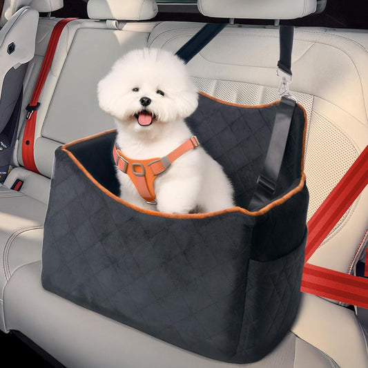 Dog Car Seat for Small Medium Dogs Under 35 lbs, Washable