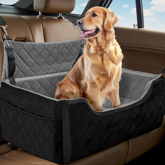 Dog Car Seat for Large/Medium Dogs, Dog Booster Seat for