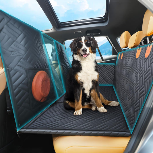 Dog Car Seat Cover for Back Seat-Holds 400lbs, XL Hard