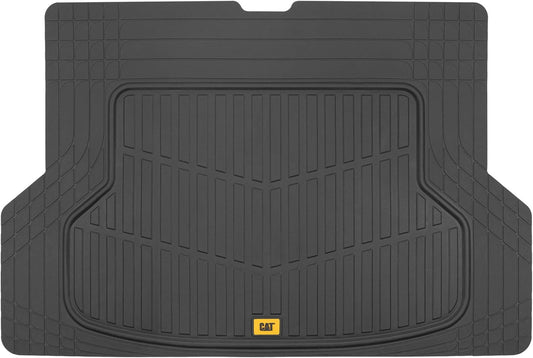 CAT Heavy Duty SUV Black Cargo Liner & Car Trunk Mat - Universal Trimmable All Weather Cargo Mats for Back of SUV - SUV Trunk Mat & Carpet Cover Trunk Liner - Cargo Cover Trunk Cover 53" x 36.25"