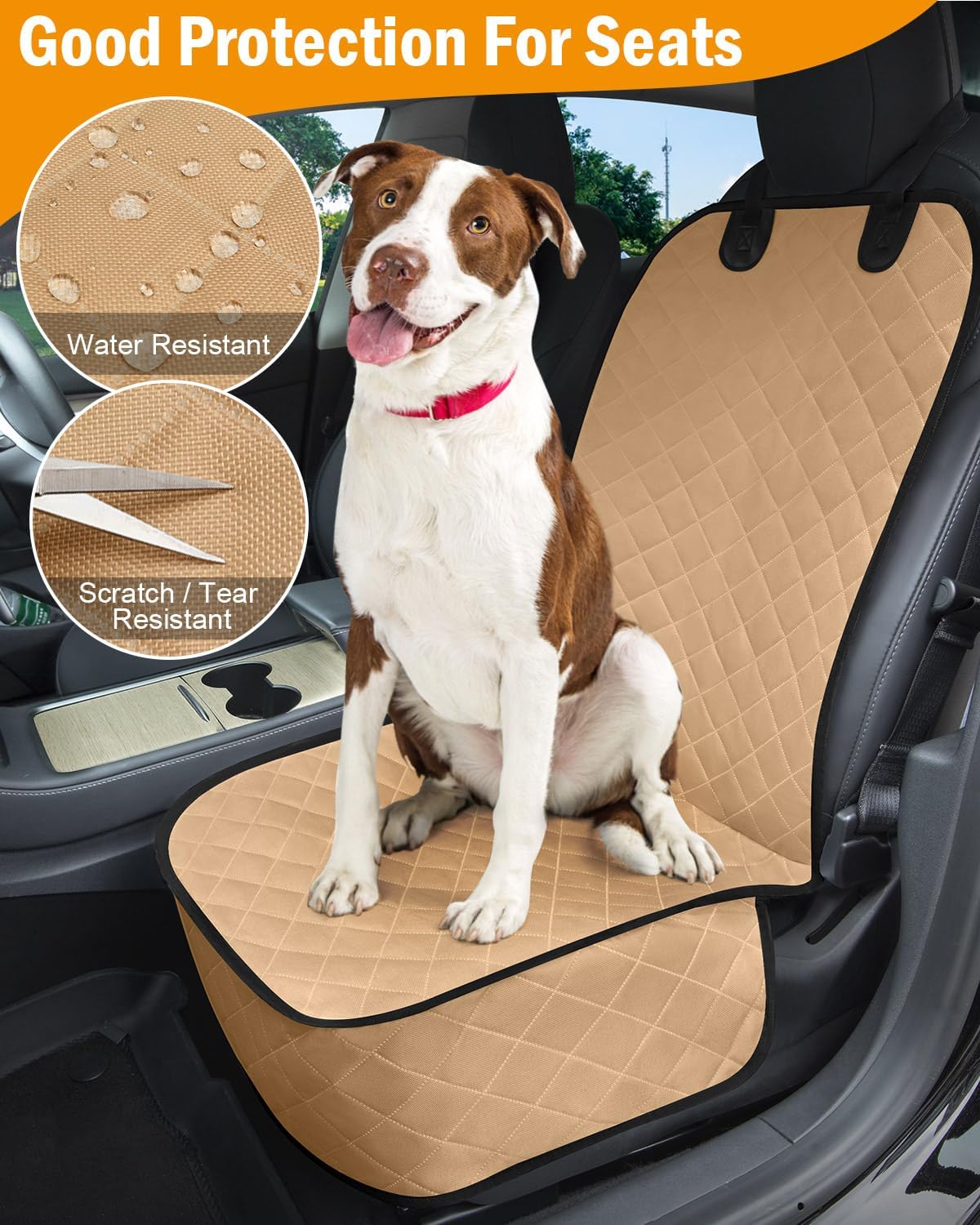 Dog Car Seat Covers Waterproof, Scratch-Proof Pet Front