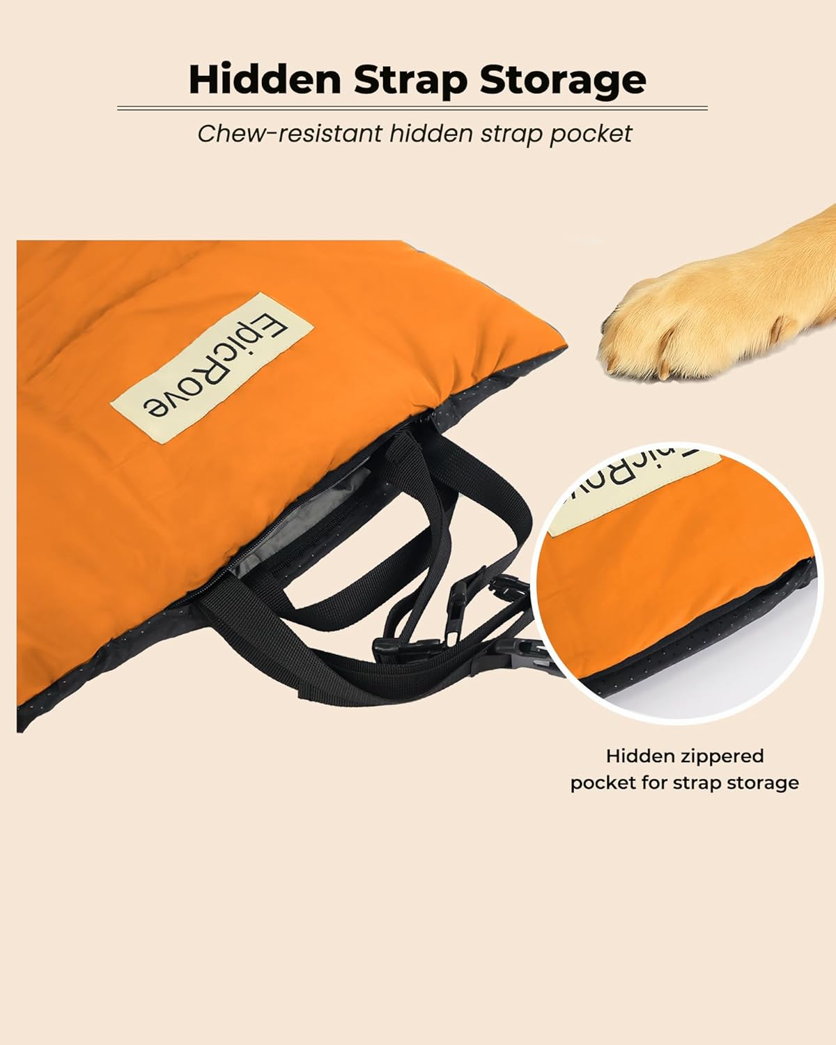 RovePad Trail Dog Bed Mat 43"x27" – Waterproof Non Slip
