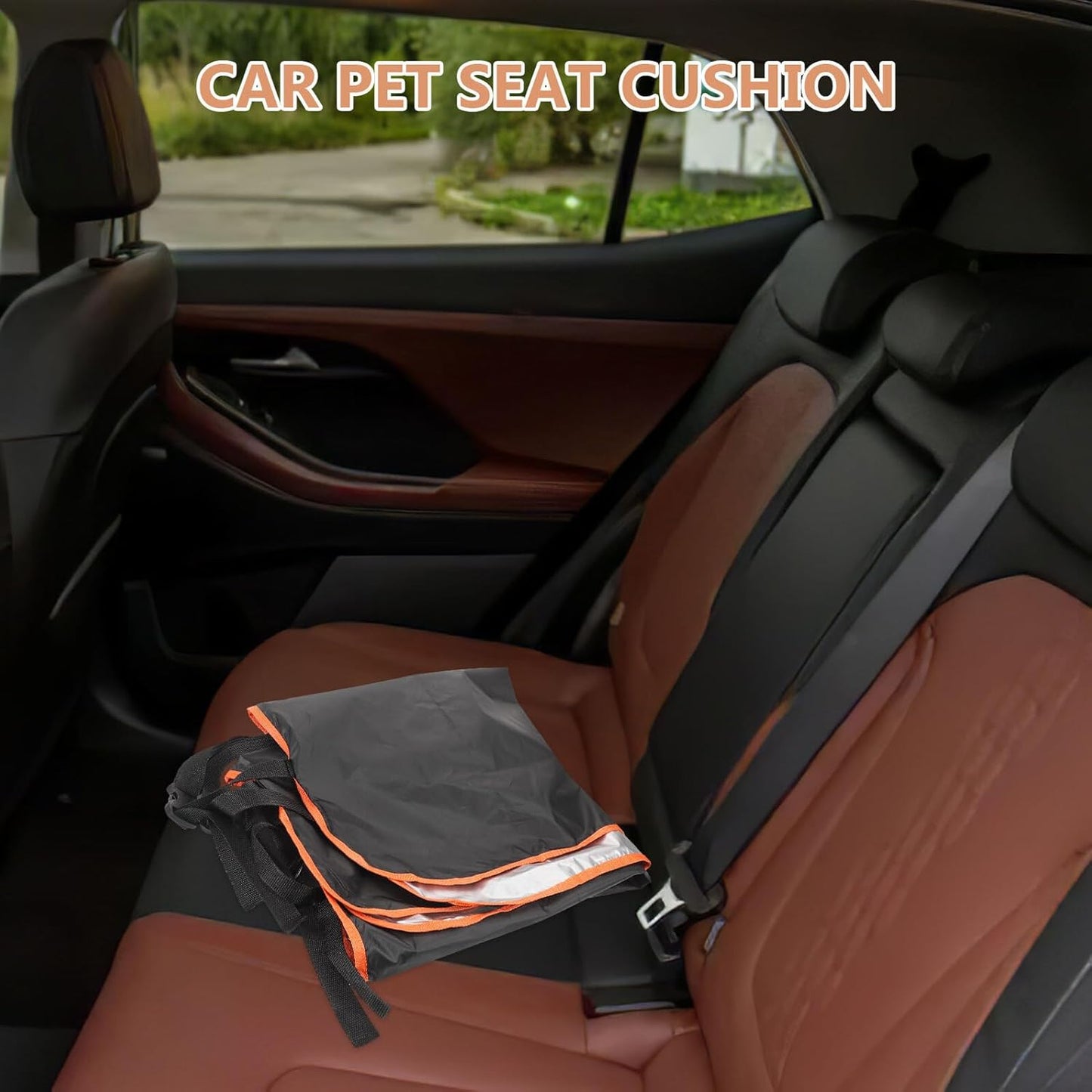 Waterproof Rear Seat Dog Mat and Pet Back Seat Protector