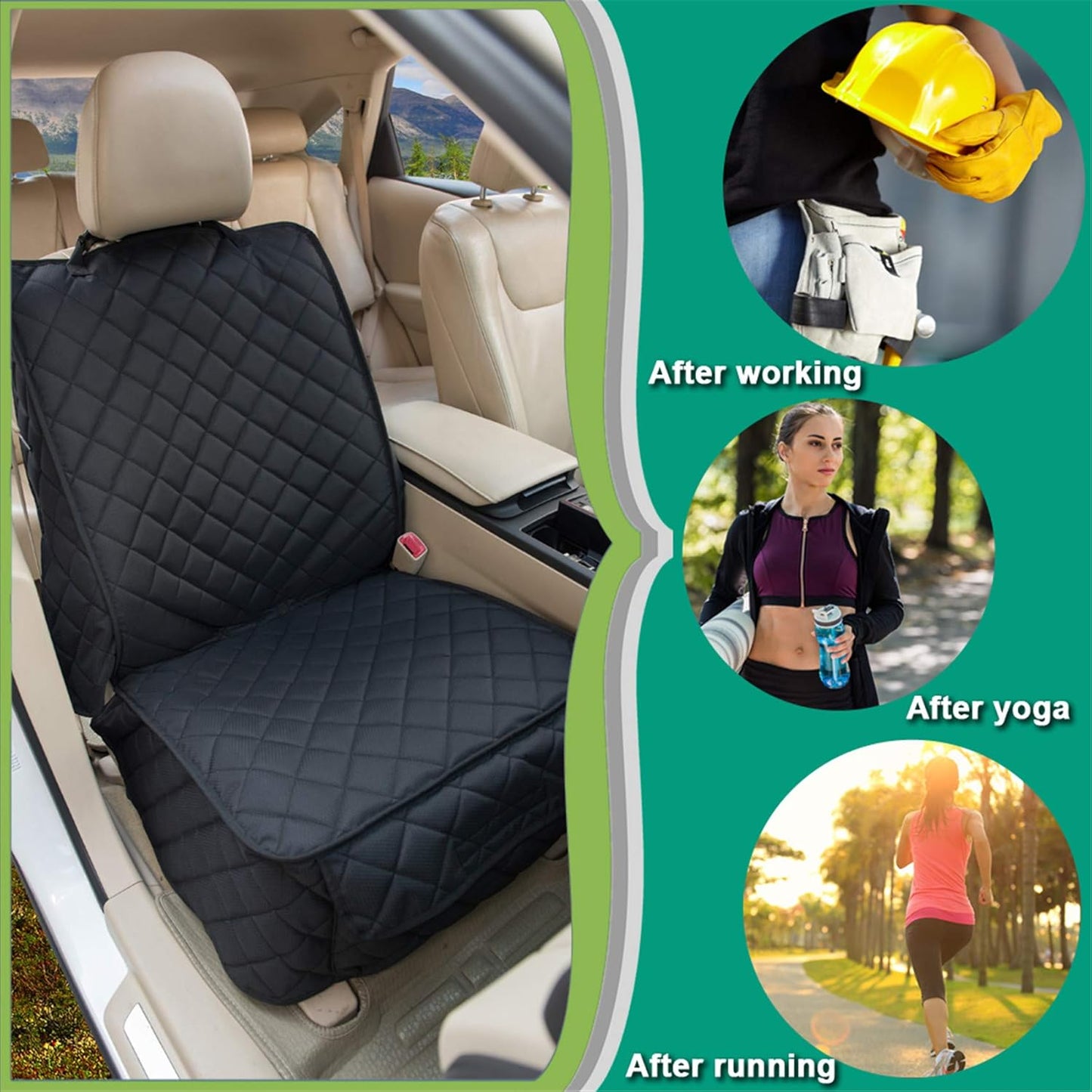 Waterproof Front Seat Cover Dog Car Seat Covers Nonslip and