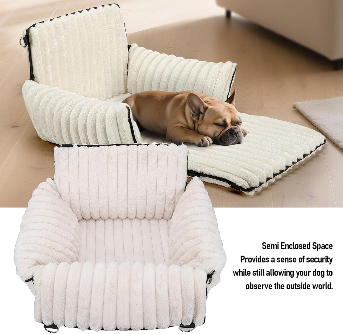 Dog Car Seat Lightweight Foldable Portable Pet with U