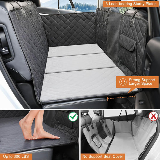 Back Seat Extender for Dogs, Support 420lbs - Detachable