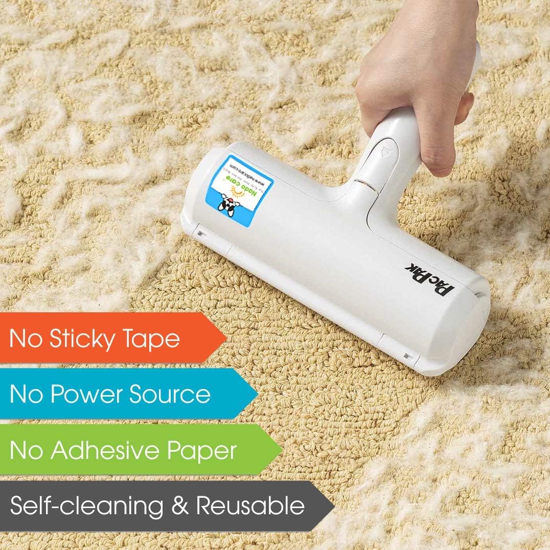 Pet Hair Remover Roller – Reusable & Self-Cleaning, Removes
