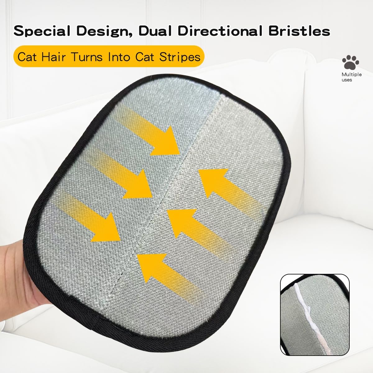 Electrostatic Pet Hair Removal Gloves: Quick Wiping