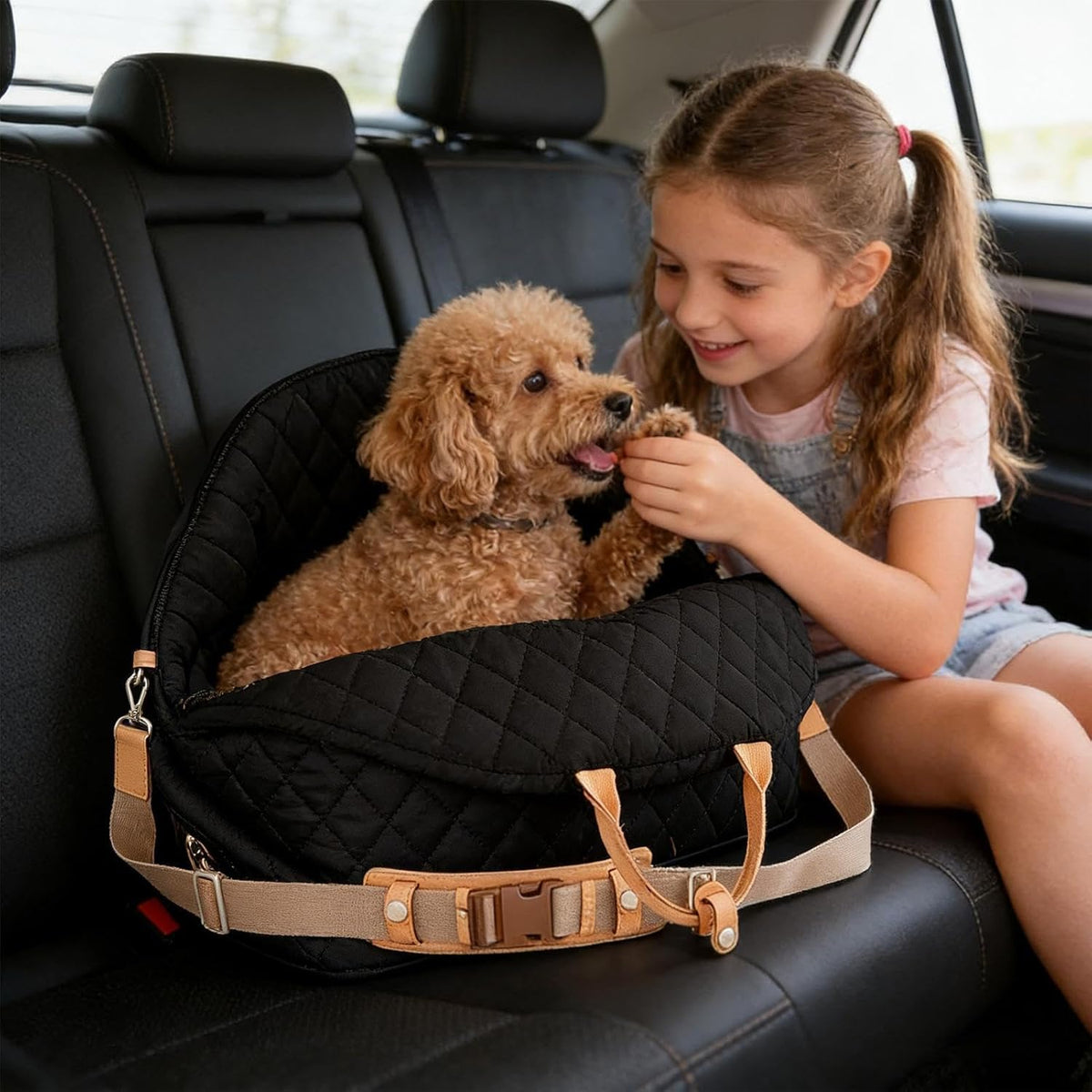 Dog Car Seat for Small Dogs, Detachable Pet Booster Seats