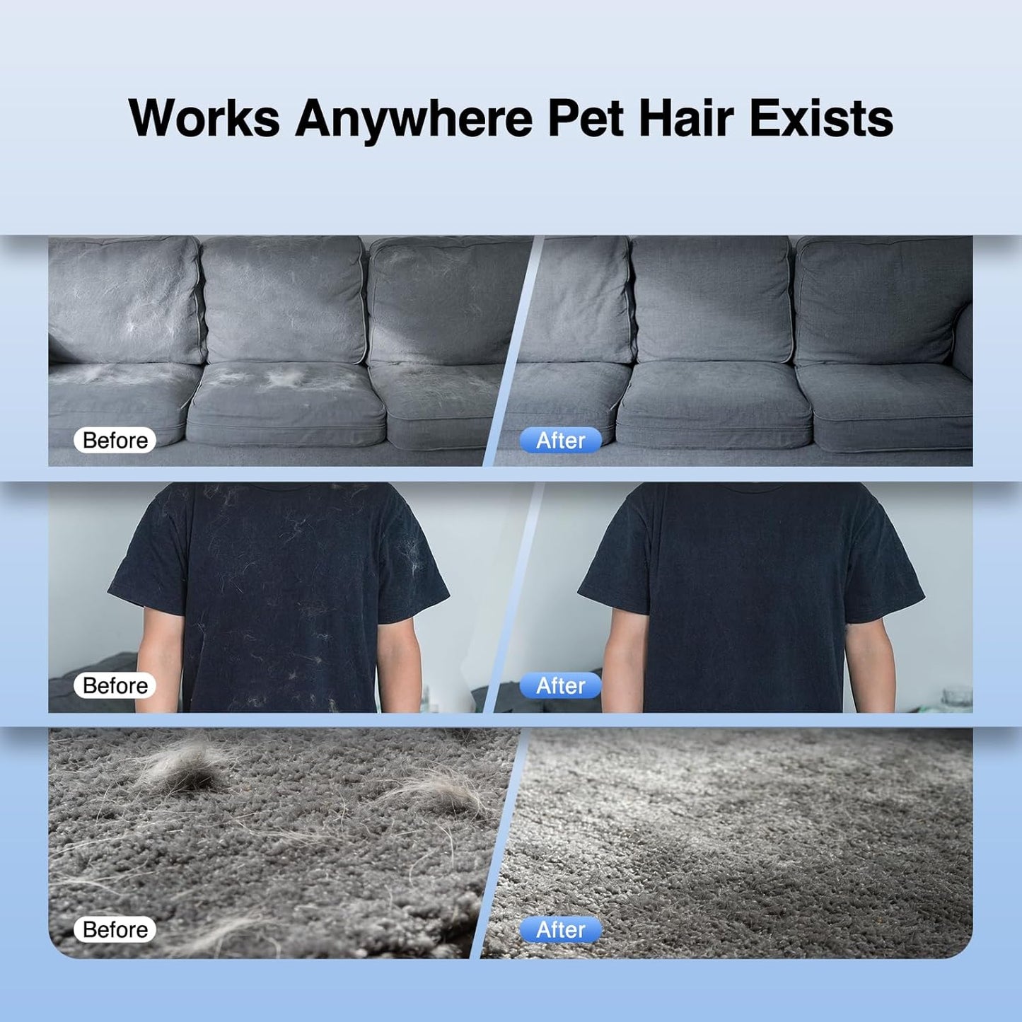Pet Hair Removal Glove , Electrostatic Pet Hair Remover